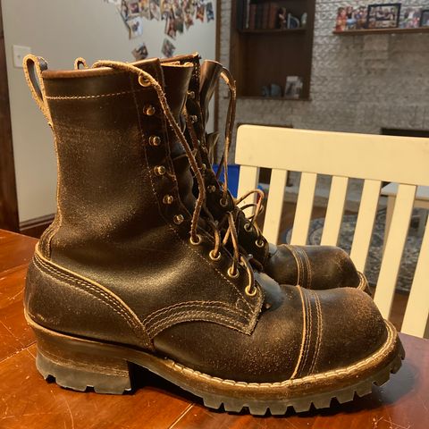 Nicks Urban Logger in Horween Brown Waxed Flesh