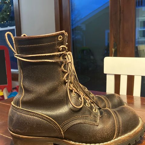 Nicks Urban Logger in Horween Brown Waxed Flesh
