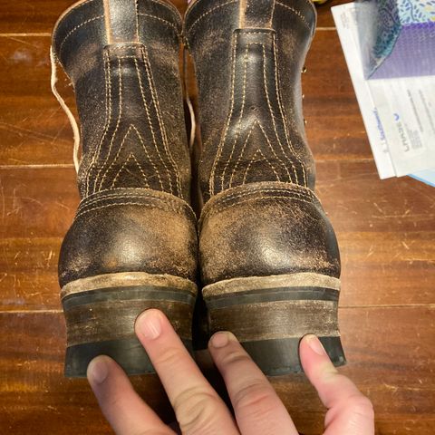 Nicks Urban Logger in Horween Brown Waxed Flesh