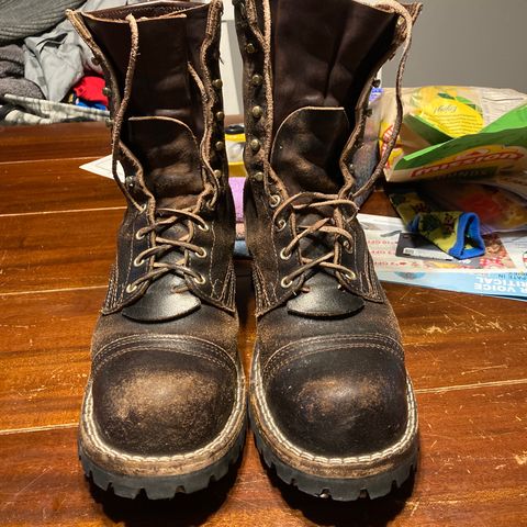 Nicks Urban Logger in Horween Brown Waxed Flesh