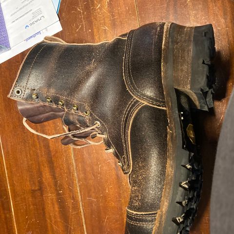 Nicks Urban Logger in Horween Brown Waxed Flesh