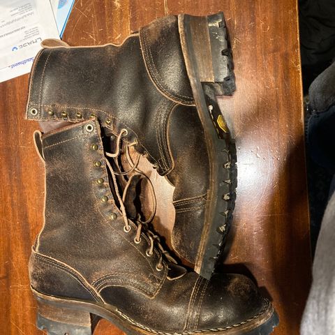 Nicks Urban Logger in Horween Brown Waxed Flesh
