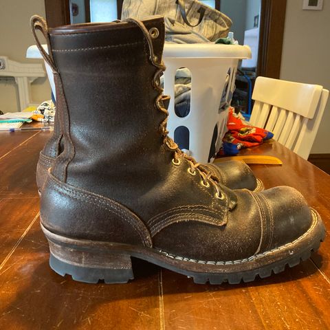 Nicks Urban Logger in Horween Brown Waxed Flesh