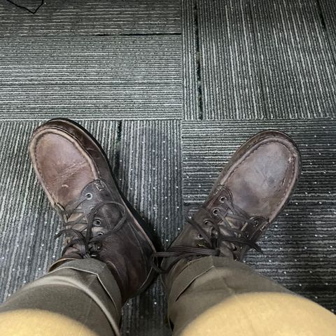 Jim Green Meander – Moc-Toe in Bronco Brown - Oily Pull Up