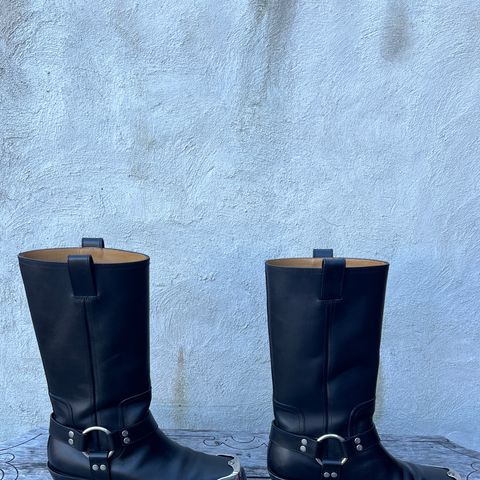 Gucci Harness Boots in Black Calf