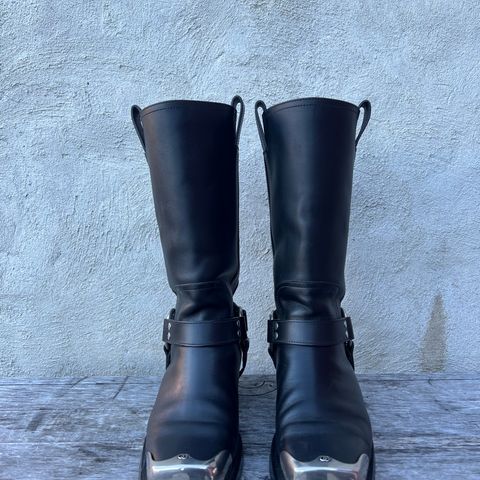 Gucci Harness Boots in Black Calf