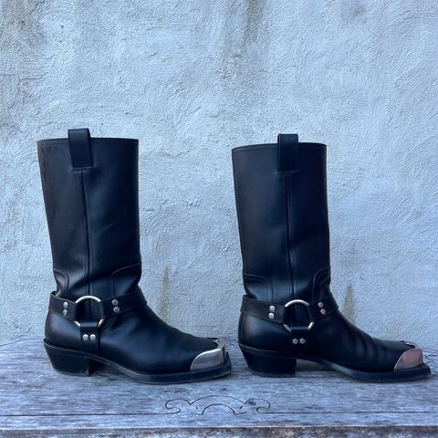 Gucci Harness Boots in Black Calf