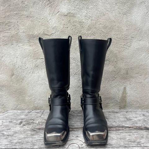Gucci Harness Boots in Black Calf