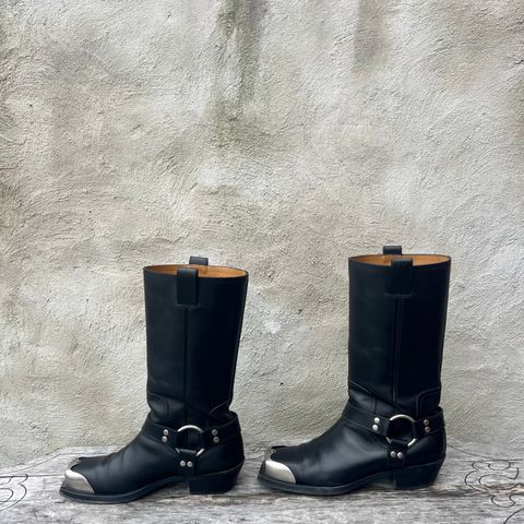 Gucci Harness Boots in Black Calf