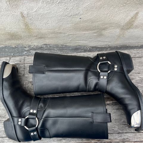 Gucci Harness Boots in Black Calf