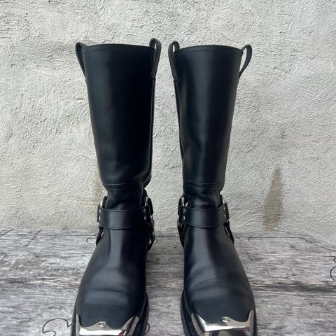 Gucci Harness Boots in Black Calf