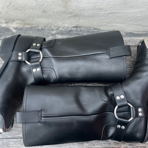 Gucci Harness Boots in Black Calf