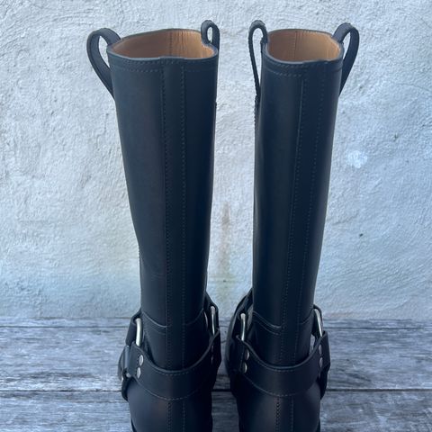 Gucci Harness Boots in Black Calf