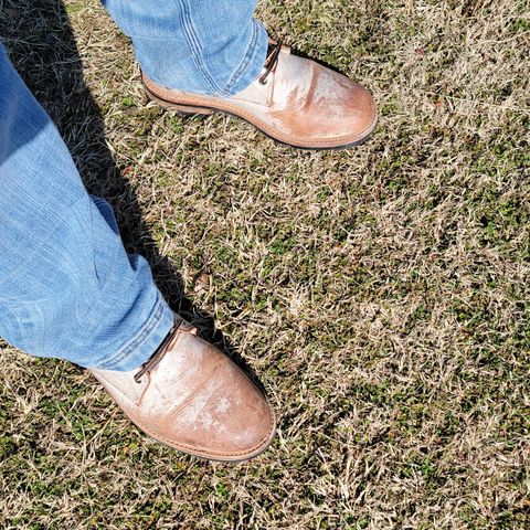 Oak Street Bootmakers Trench Boot in Volpi Whitewash Overdye Abetone