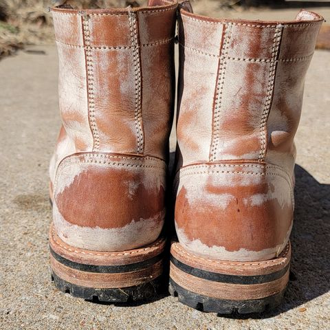 Oak Street Bootmakers Trench Boot in Volpi Whitewash Overdye Abetone
