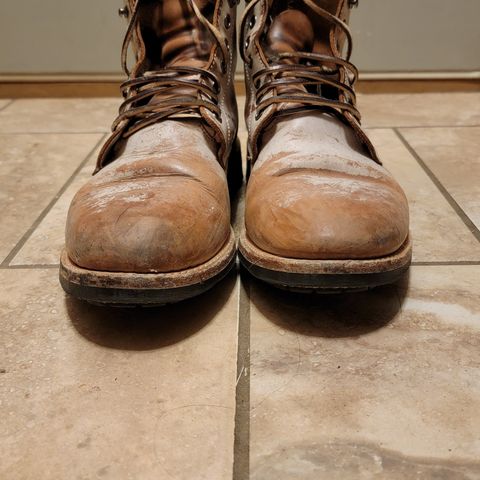 Oak Street Bootmakers Trench Boot in Volpi Whitewash Overdye Abetone