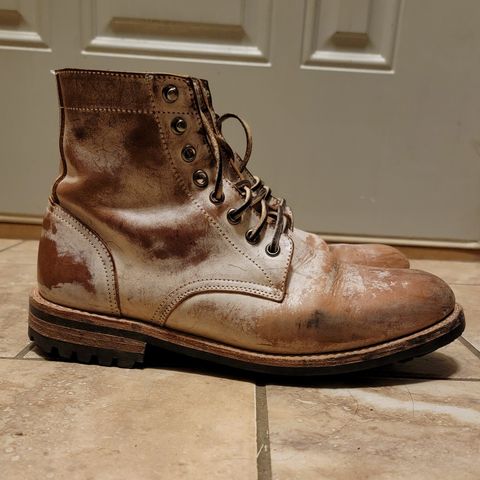 Oak Street Bootmakers Trench Boot in Volpi Whitewash Overdye Abetone