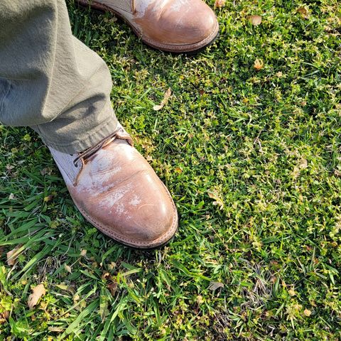 Oak Street Bootmakers Trench Boot in Volpi Whitewash Overdye Abetone