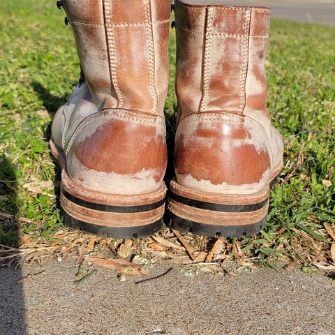 Oak Street Bootmakers Trench Boot in Volpi Whitewash Overdye Abetone