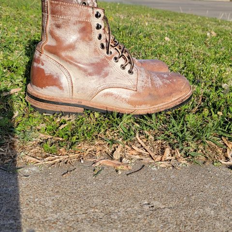 Oak Street Bootmakers Trench Boot in Volpi Whitewash Overdye Abetone