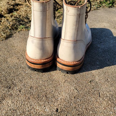 Oak Street Bootmakers Trench Boot in Volpi Whitewash Overdye Abetone