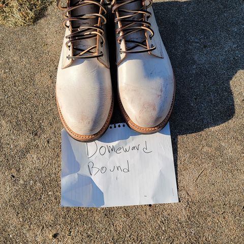 Oak Street Bootmakers Trench Boot in Volpi Whitewash Overdye Abetone