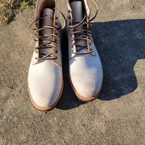 Oak Street Bootmakers Trench Boot in Volpi Whitewash Overdye Abetone