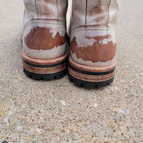 Oak Street Bootmakers Trench Boot in Volpi Whitewash Overdye Abetone