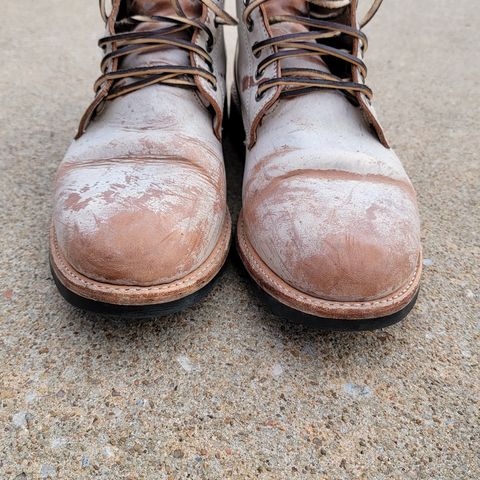 Oak Street Bootmakers Trench Boot in Volpi Whitewash Overdye Abetone