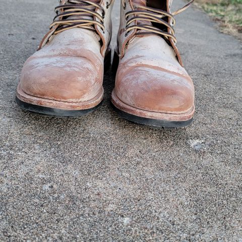 Oak Street Bootmakers Trench Boot in Volpi Whitewash Overdye Abetone