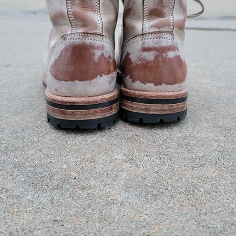 Oak Street Bootmakers Trench Boot in Volpi Whitewash Overdye Abetone