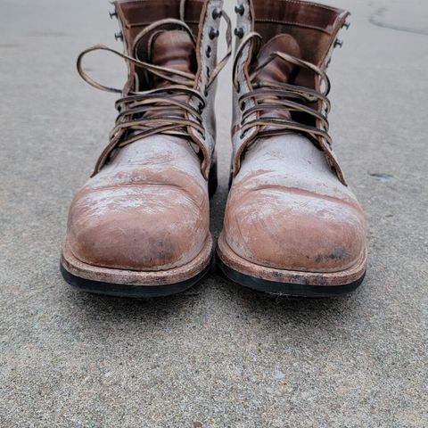 Oak Street Bootmakers Trench Boot in Volpi Whitewash Overdye Abetone