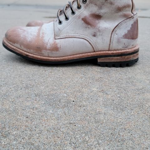 Oak Street Bootmakers Trench Boot in Volpi Whitewash Overdye Abetone