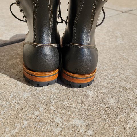 Truman Upland Boot in Horween Black Waxed Flesh