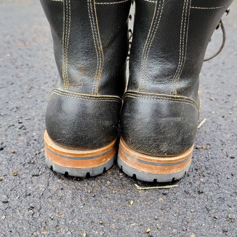 Truman Upland Boot in Horween Black Waxed Flesh