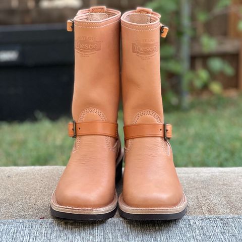 Wesco Boss Engineer Boot in Horween Natural Essex