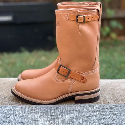 Wesco Boss Engineer Boot in Horween Natural Essex