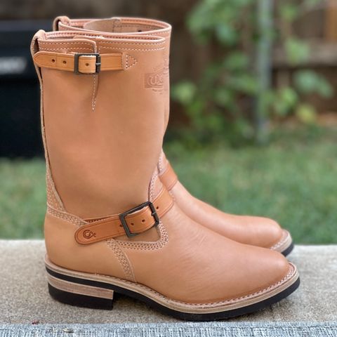 Wesco Boss Engineer Boot in Horween Natural Essex