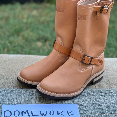 Wesco Boss Engineer Boot in Horween Natural Essex
