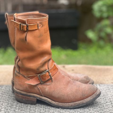 Wesco Boss Engineer Boot in Horween Natural Essex