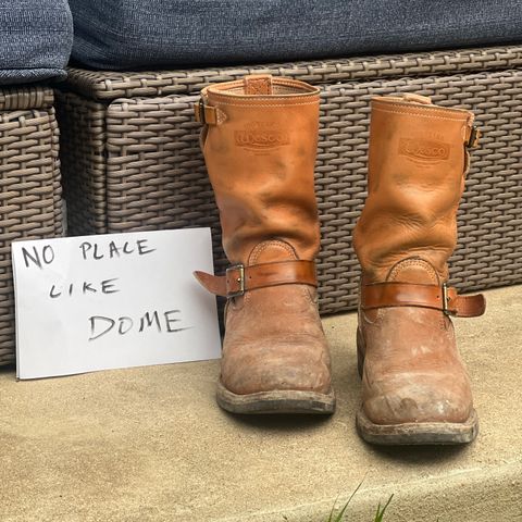 Wesco Boss Engineer Boot in Horween Natural Essex