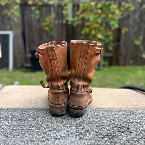 Wesco Boss Engineer Boot in Horween Natural Essex