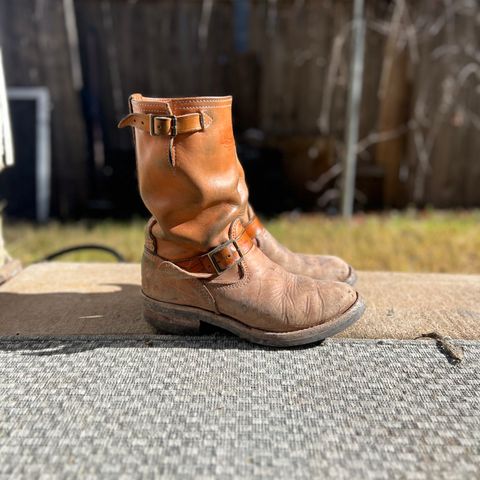 Wesco Boss Engineer Boot in Horween Natural Essex