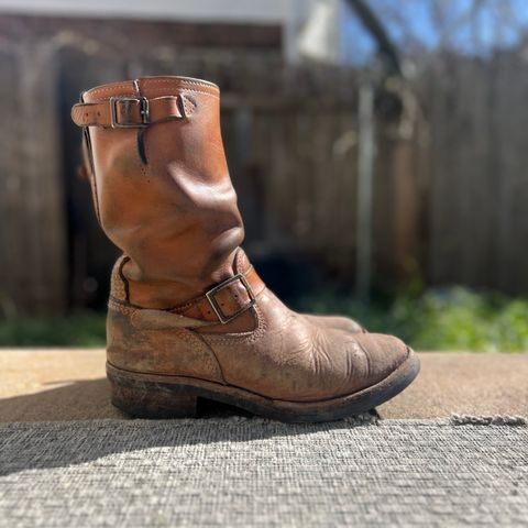 Wesco Boss Engineer Boot in Horween Natural Essex