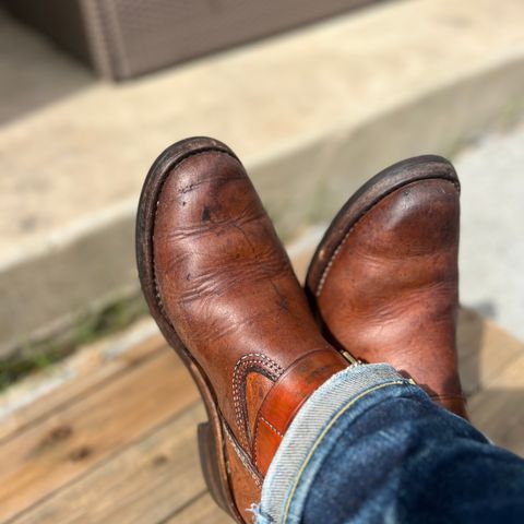 Wesco Boss Engineer Boot in Horween Natural Essex