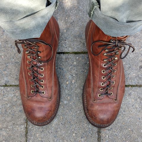 View photo of Onderhoud LCV01 Lineman Boot in Wickett & Craig Buck Brown Traditional Harness