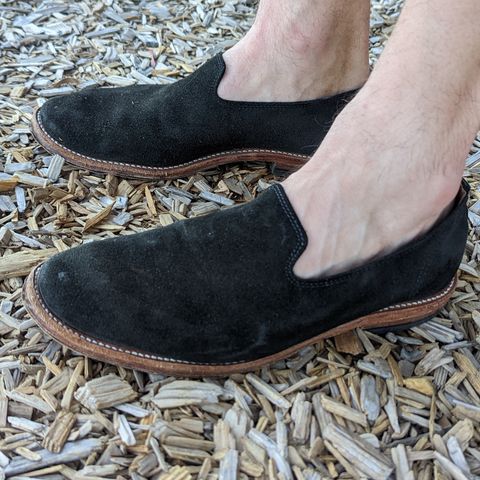 Search result thumbnail of Mark Albert Loafer in Tasman Leather Group Black Roughout