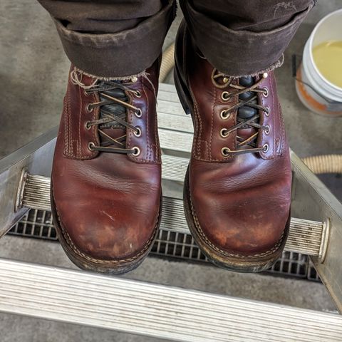 View photo of Drew's Boots 6-Inch Contractor in Rogue Smooth