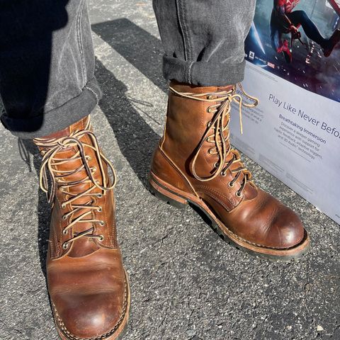 Nicks Overlander in Horween Orange Predator