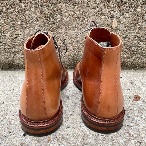 Grant Stone Edward Boot in Horween Honey Glazed Shell Cordovan